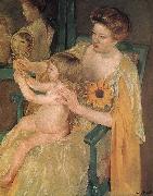 Mary Cassatt Mother and  son oil painting reproduction
